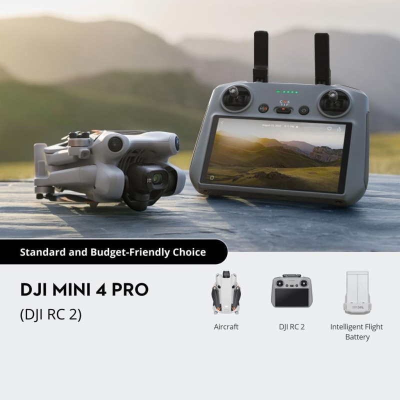 DJI Mini 4 Pro Drone (DJI RC 2)