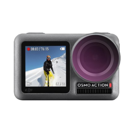 DJI Osmo Action Kamera Ayarlanabilir Polarize Güneş Lens Filtresi - Thumbnail