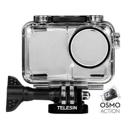 TELESIN - DJI Osmo Action İçin Su Geçirmez Koruma Kabı Waterproof Housing 40Metre