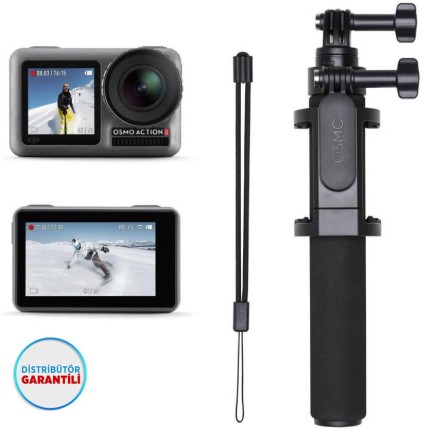 DJI - DJI OSMO Action Kamera + DJI Osmo Action Part 14 Extension Rod