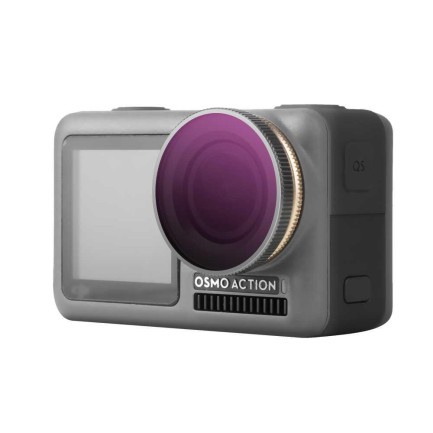 DJI OSMO Action Sunnylife Diving Lens Filter (Aluminum Alloy + Optical Resin) Magenta Snorkel Filter - Thumbnail