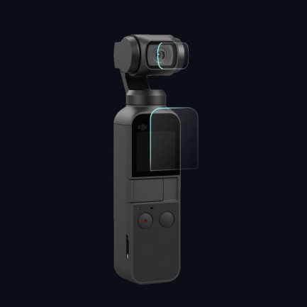 DJI Osmo Pocket 2 ve Pocket 1 Gimbal İçin Kamera Kırılmaz Cam Filmi - Thumbnail