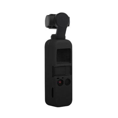 DJI Osmo Pocket İçin Siyah Silikon Koruyucu Kapak + İpi