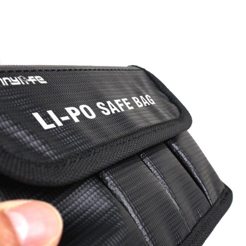 DJI Osmo & Pocket & Raw & Plus Yanmaz Dayanıklı LiPo Batarya Saklama Çantası 