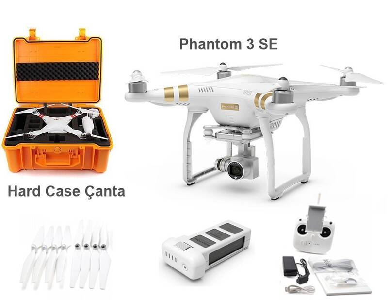 DJI Phantom 3 SE Drone Seti + Hardcase Taşıma Çantası Type 61 Turuncu