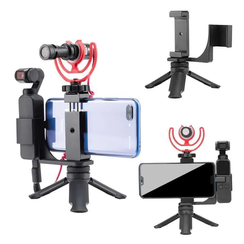 DJI Pocket 2 / 1 İçin Telefon Tutucu Aparat ve Mini Tripod Bundle