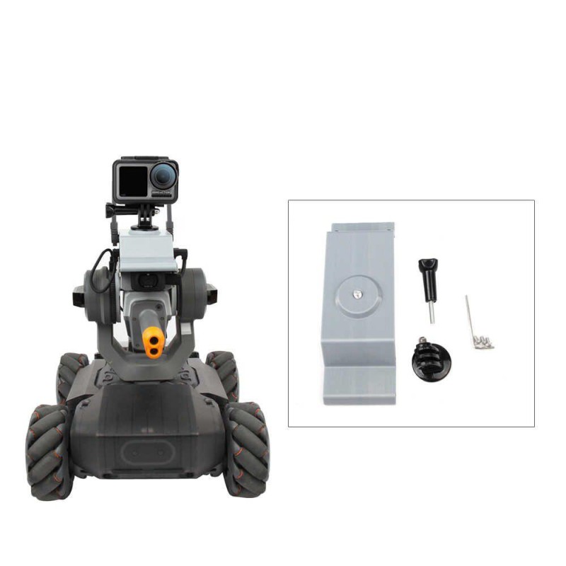 DJI RoboMaster S1 İçin Aksiyon Kamera Bağlantı Aparatı Tripod Yuvalı DJI & GoPro & Sjcam & Insta360