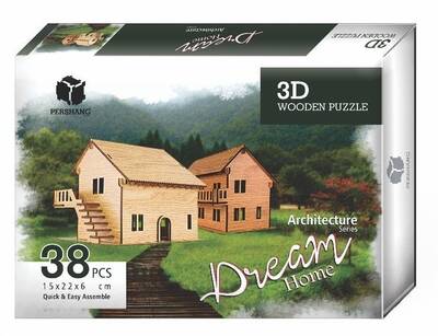 Dream Home Çiftlik Evi 3D Wooden Puzzle