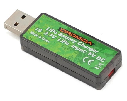 DROMIDA - DROMIDA Lipo Battery Charger 1S 3.7v Lipo Input 5v DC USB
