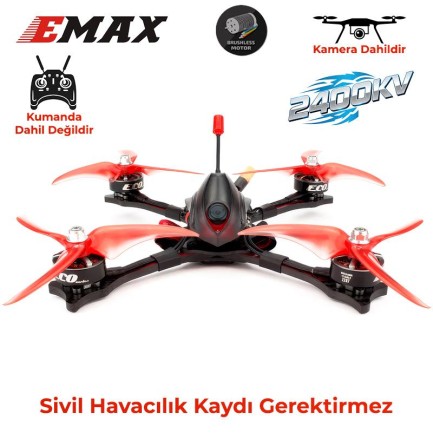 Emax - Emax Hawk Sport 5 Inch 4S-6S PNP Kameralı FPV Racing Drone 2400KV w/Caddx Turbo F2 (Kumanda Hariç)
