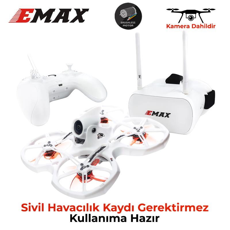 Emax Tinyhawk II RTF Kameralı FPV Racing Drone w/Uzaktan Kumanda+Goggles Gözlük Kullanıma Hazır