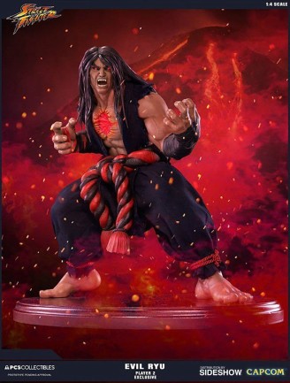 Evil Ryu Dark Hado Statue 1:4 Scale - Thumbnail