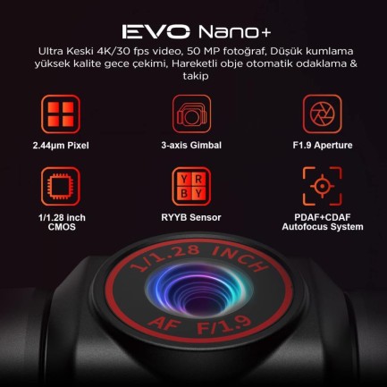 Autel EVO Nano+ Plus Premium Bundle Orange Kameralı Drone Seti - Thumbnail