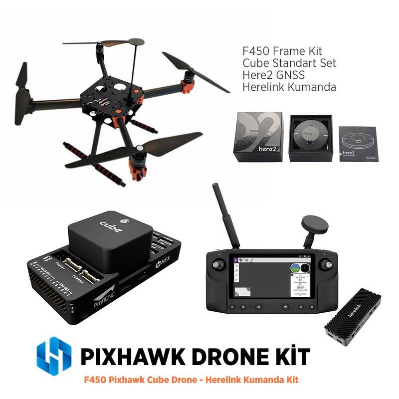 Pixhawk F450 Pixhawk Cube Drone - Herelink Kumanda Kit