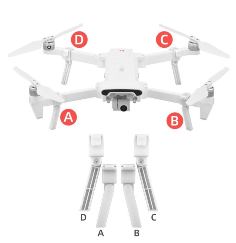 FIMI X8 SE İçin iniş Takımı Yükselticisi - Beyaz Renk