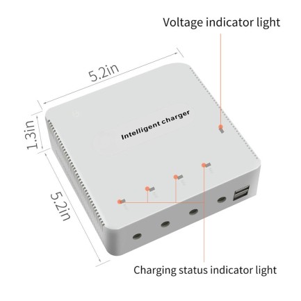 Xiaomi FIMI X8 SE X8SE 2022 V2.0 / 2020 / 2019 Multi Charger Çoklu Şarj Aleti - Thumbnail