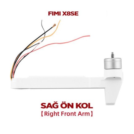 FIMI - Xiaomi FIMI X8 SE Sağ Ön Drone Pervane Kolu Right Front Arm (2019-2020)