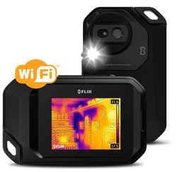 FLIR - FLIR C3 Compact Professional Thermal Camera w/MSX and WiFi 80x 60 Resolution/9Hz