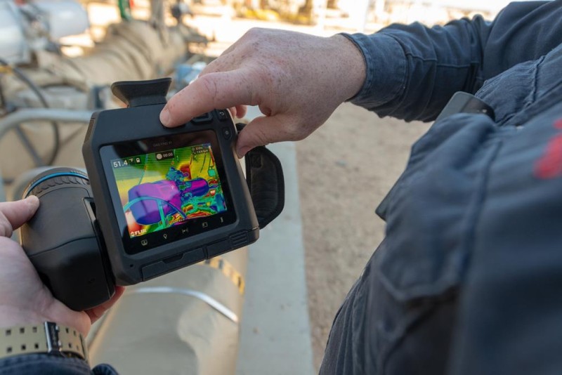FLIR GF77 25° HR IR Termal Kameralı Endüstriyel Gaz Algılama & Radiometric Sıcaklık Ölçüm Sistemi 