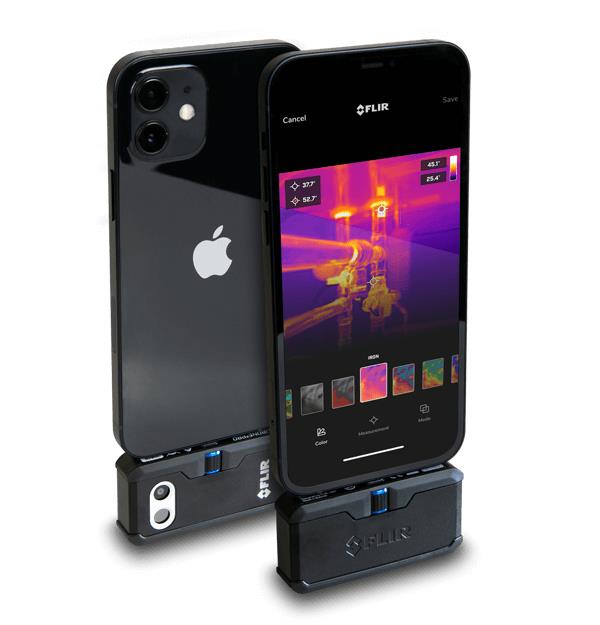 FLIR One Pro LT iOS Apple Telefonlar İçin Termal Kamera İzleme Cihazı 80x60 Piksel