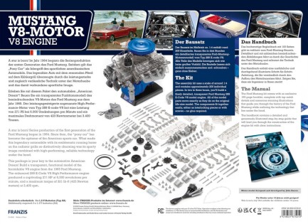 Ford Mustang V8 Motor Model Kiti - Thumbnail