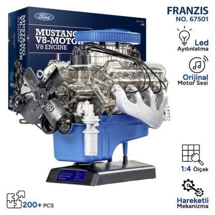 FRANZIS - Ford Mustang V8 Motor Model Kiti