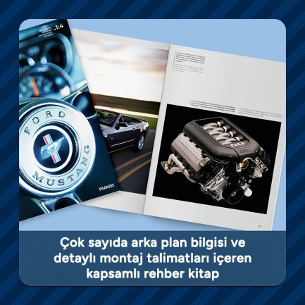 Ford Mustang V8 Motor Model Kiti - Thumbnail