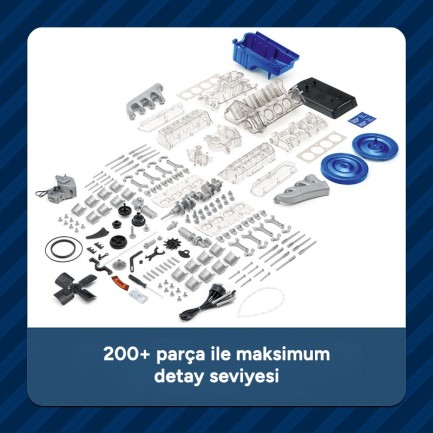 Ford Mustang V8 Motor Model Kiti - Thumbnail