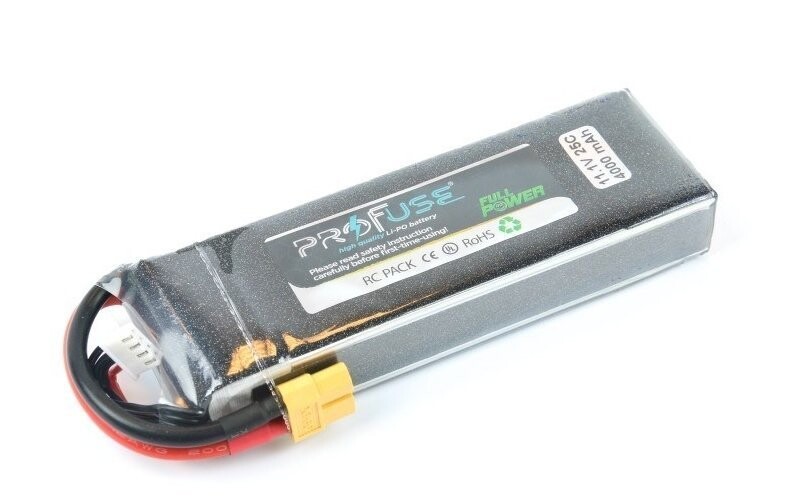 Full Power Profuse 11,1V Lipo Batarya 4000mAh 25C Lipo Batarya