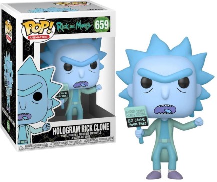 Funko POP Animation Rick & Morty Hologram Rick Clone - Thumbnail