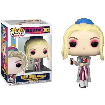 Funko POP Heroes Birds of Prey- Harley Quinn (Black Mas) - Thumbnail