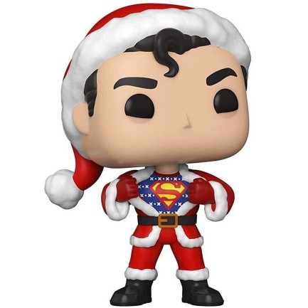 Funko POP Heroes DC Holiday Superman with Sweater - Thumbnail