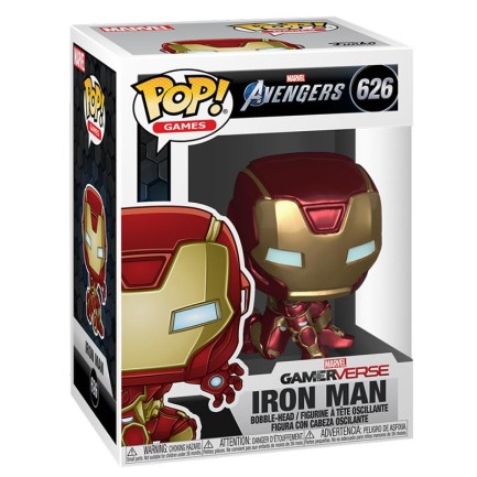 Funko Pop Marvel Avengers Game-verse Iron Man (Stark Tech Suit) - Thumbnail