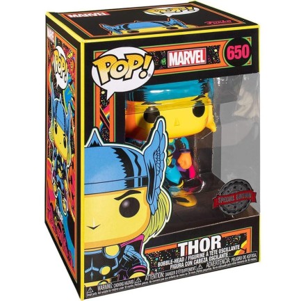 Funko POP Marvel Black Light Thor - Thumbnail