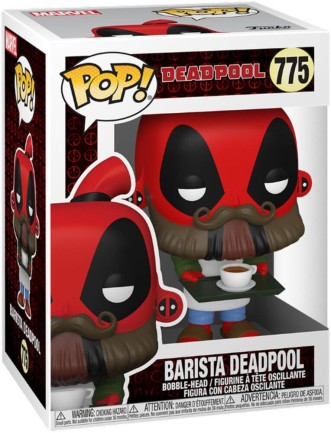 Funko POP Marvel Deadpool 30th Coffee Barista - Thumbnail