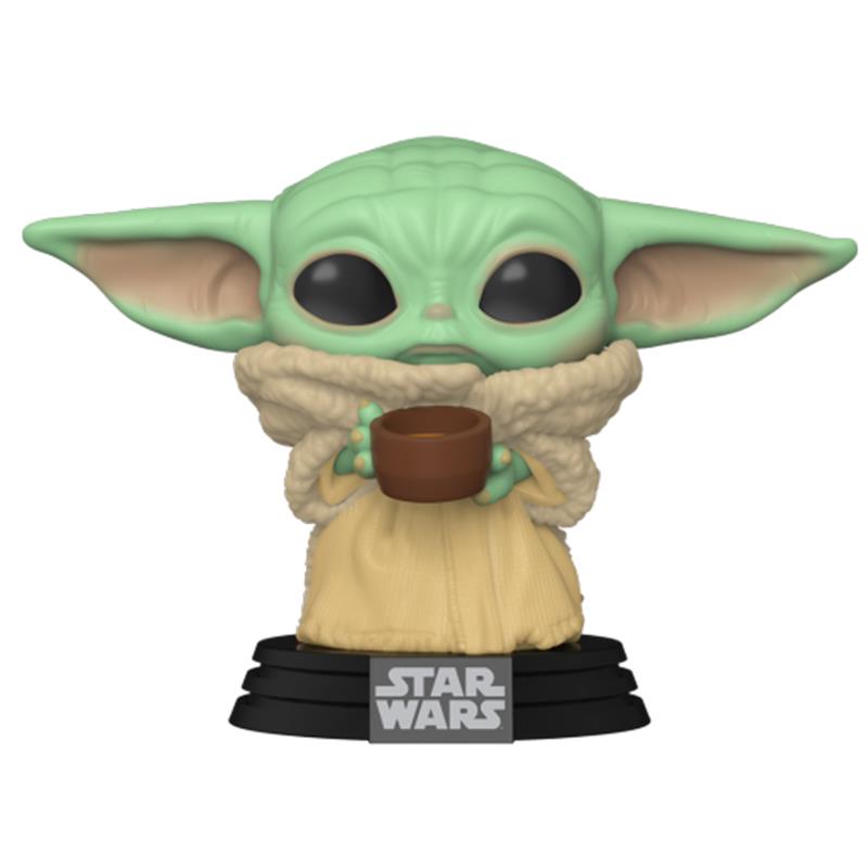 Funko POP Star Wars Mandalorian The Child with Cup ( Kutu Hasarlı )