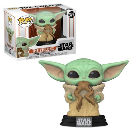 Funko POP Star Wars Mandalorian The Child with Frog - Thumbnail