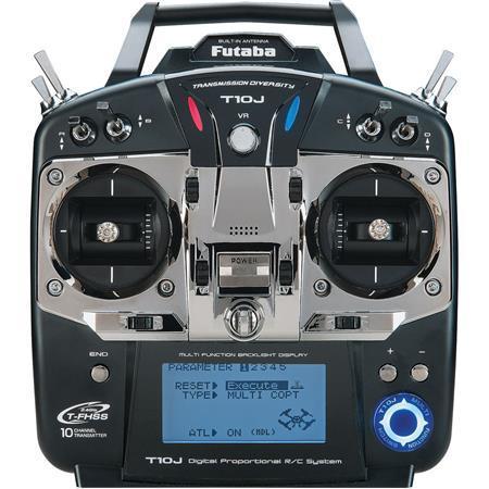Futaba 10JH 10 Kanal Uzaktan Kumanda Sistemi 2.4Ghz Mode 2 T-FHSS Radio System & R3008SB Alıcı Dahil