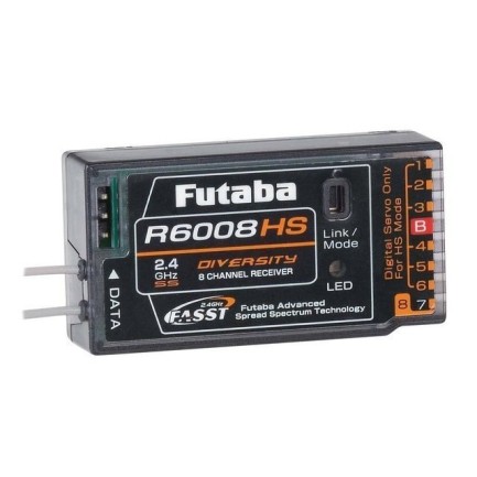 FUTABA - Futaba R6008HS 2.4GHz FASST 8-Kanal Alıcı 