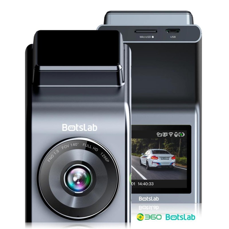 360+ Botslab G300H Pro 2K QHD ADAS Wifi + GPS 140° Geniş Açı Gece Görüşlü Akıllı Araç İçi Kamera