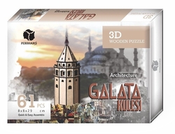 PERSHANG - Galata Kulesi 3D Wooden Puzzle