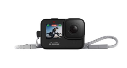 GoPro Bileklik + Boyunluk Sleeve + Lanyard Siyah ( HERO11 & HERO10 / HERO9 BLACK) - Thumbnail