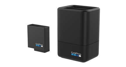 GoPro - GoPro Dual Battery Charger with Rechargeable Battery for MAX 360 Camera