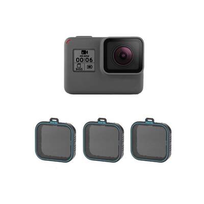 GoPro Hero 7/6/5 Black / ND4/ND8/ND16 Lens Filter Sets