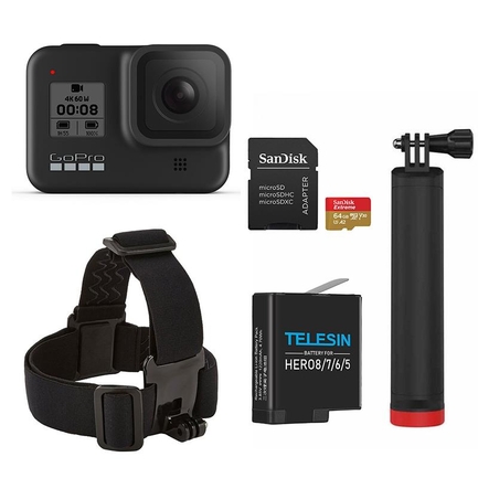 GoPro Hero 8 Black Edition Basic Bundle - Thumbnail