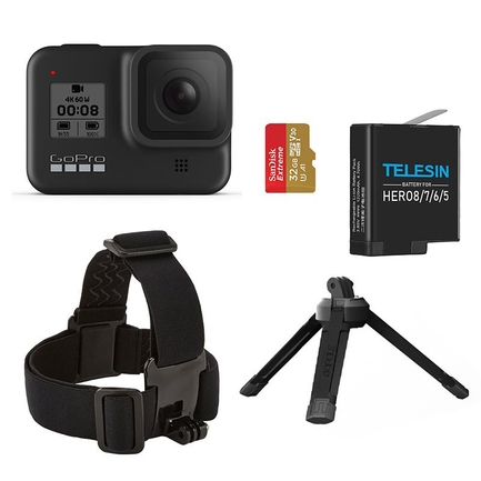 GoPro - GoPro Hero 8 Black Edition Holiday Bundle