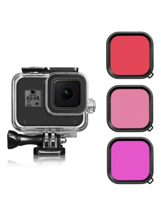 SUNNYLIFE - GoPro Hero 8 Black Waterproof Case + Diving Filter (3adet)