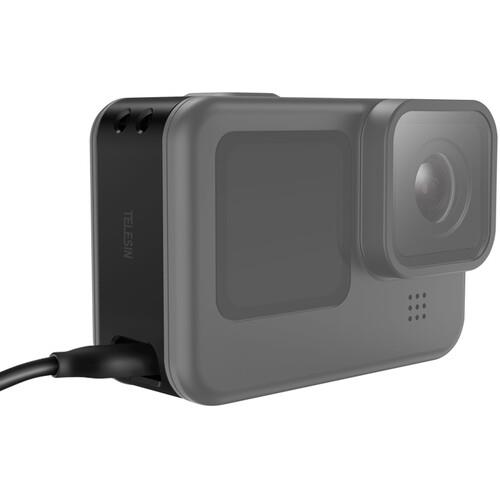 GoPro Hero11 / Hero10 / Hero9 Black İçin Yedek Yan Kapak - ( Açık Şarj Port Slotu İle )