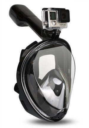 GoPro İçin Dalış Maskesi Siyah/Black Small/Medium ( GoPro Hero11 / Hero10 / Hero9 / Hero8 ) - Thumbnail