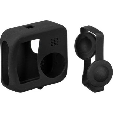 TELESIN - GoPro Max 360 İçin Silikon Kılıf + Lens Koruma Kapağı Siyah